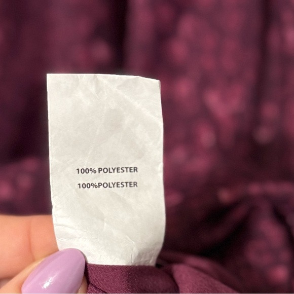 Ramy Brook Flutter Sleeve Kitty Blouse in Raspberry- Size Small - Picture 4 of 11